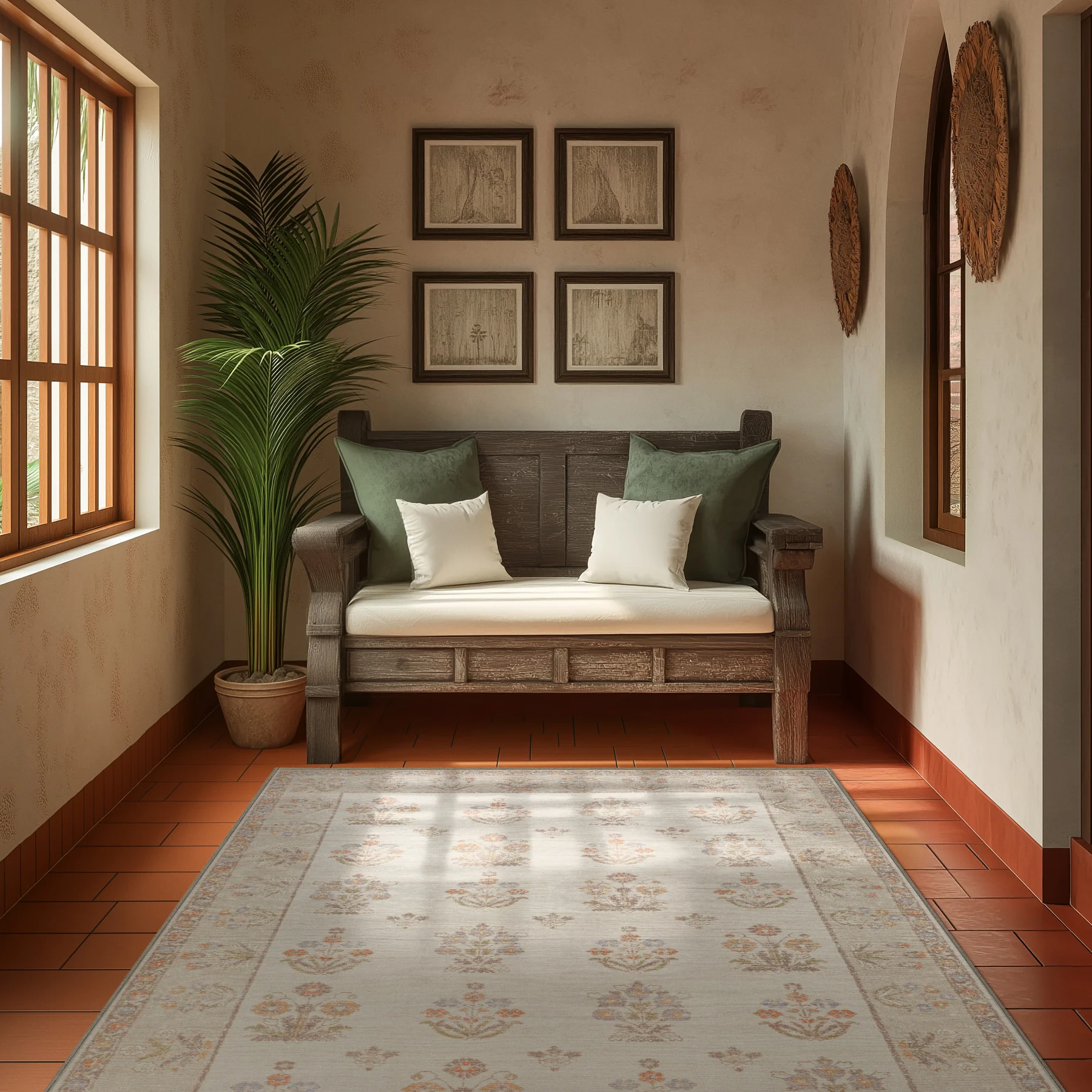 Jasmine - Linen/Brick - Image 4