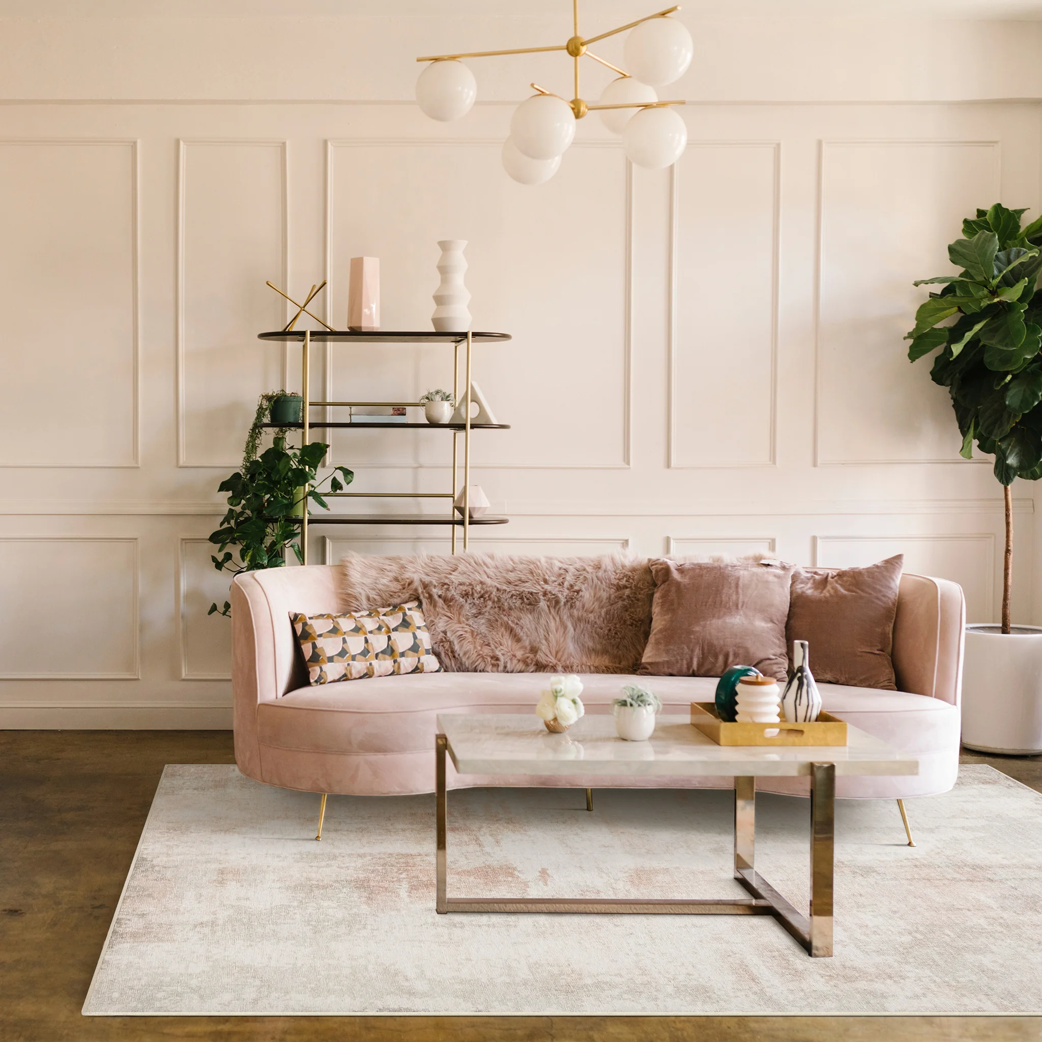 Penelope - Natural/Blush (Rug Cover) - Image 3