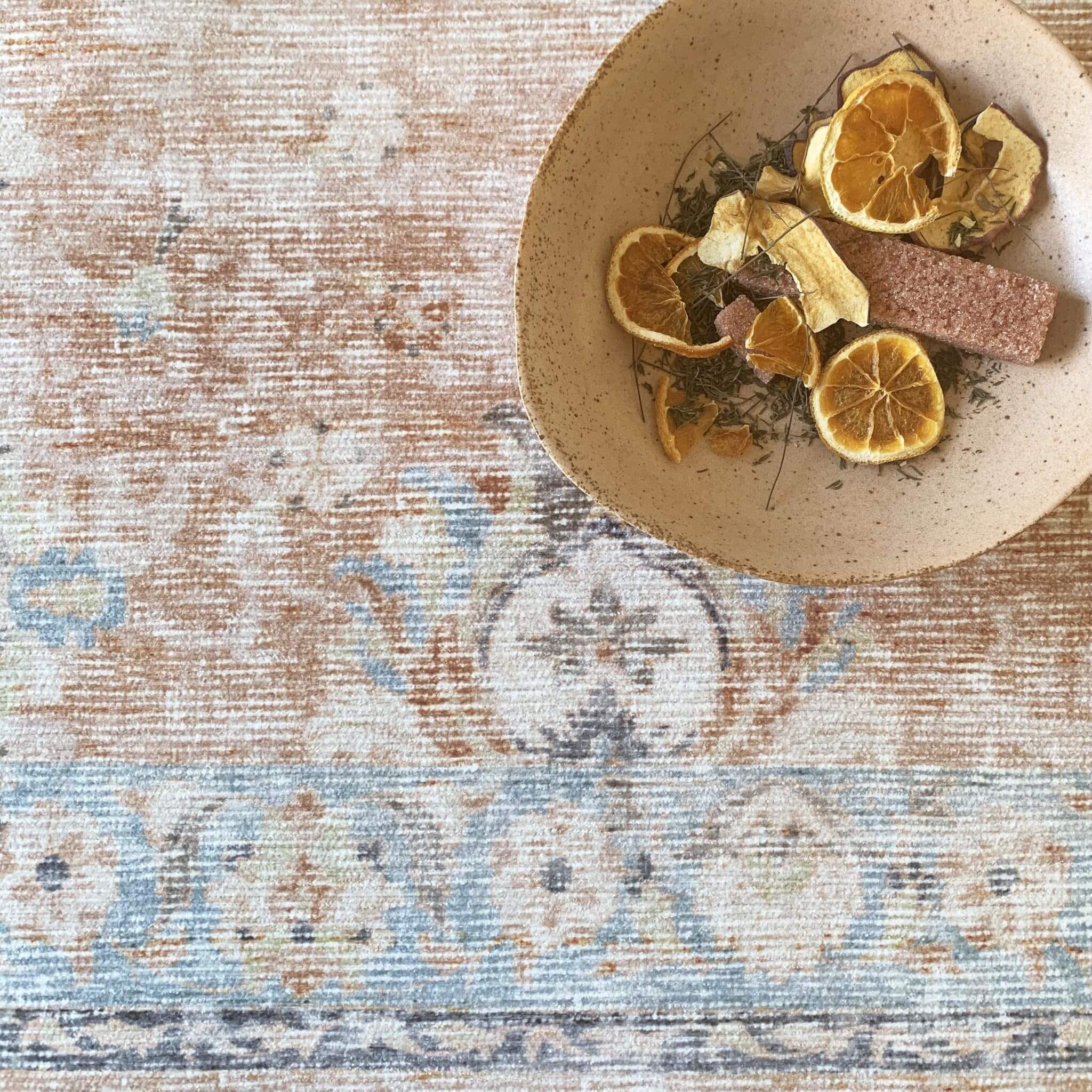Shiraz - Terracotta/Sky (Rug Cover) - Image 11