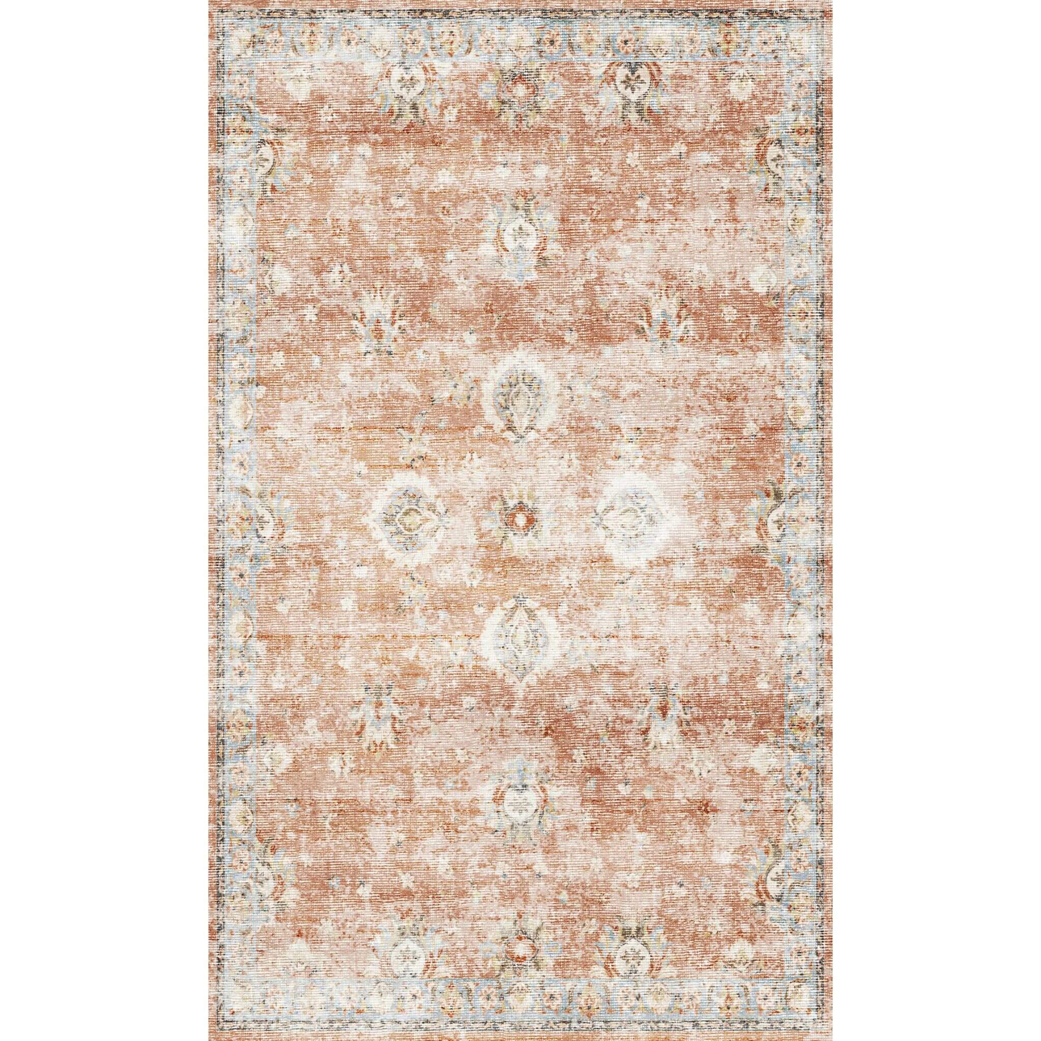 Shiraz - Terracotta/Sky (Rug Cover) - Image 16