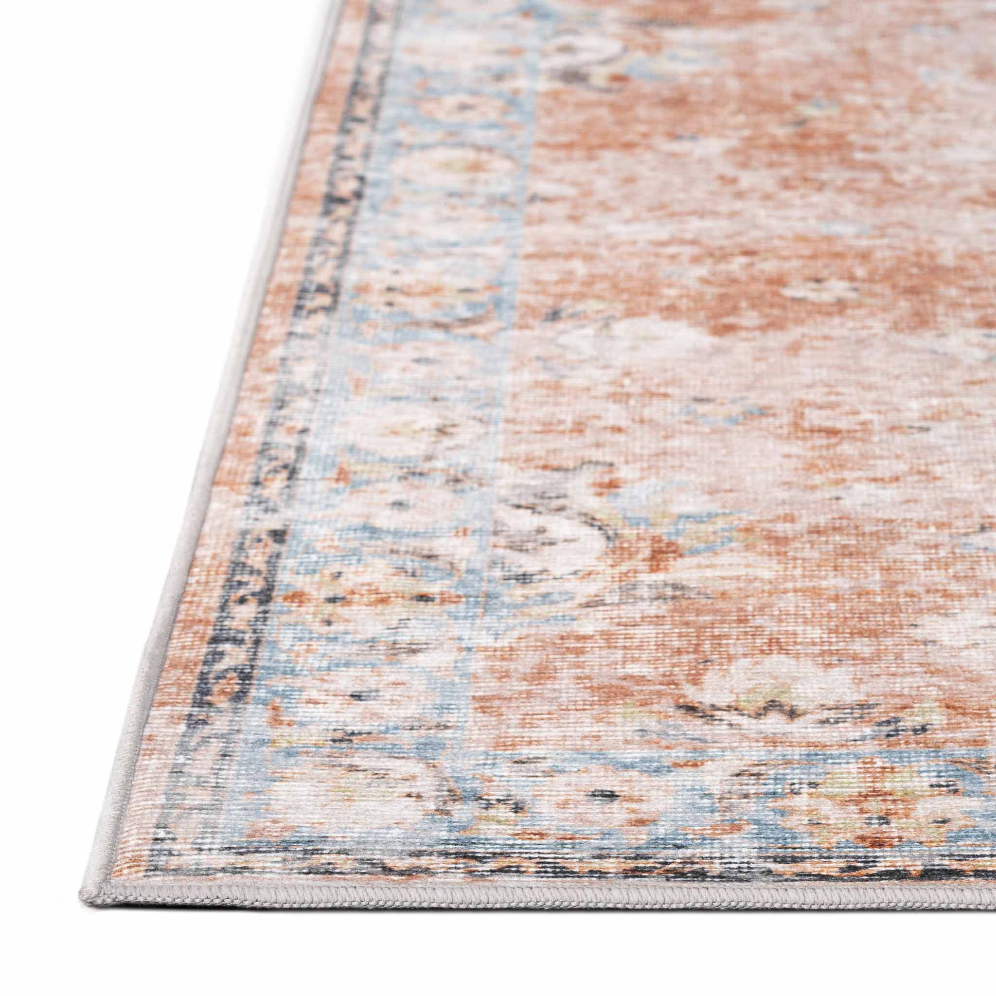 Shiraz - Terracotta/Sky (Rug Cover) - Image 6